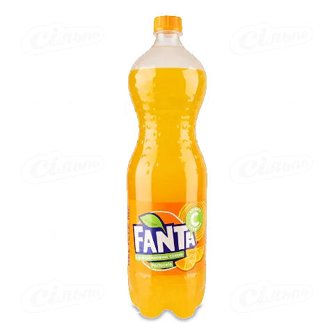 Напій Fanta з апельсиновим соком сильногазований, 1,25л