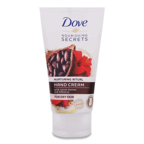 Крем Для Рук Живлення З Маслом Какао І Гібіскус Ритуал Краси Dove, 75мл