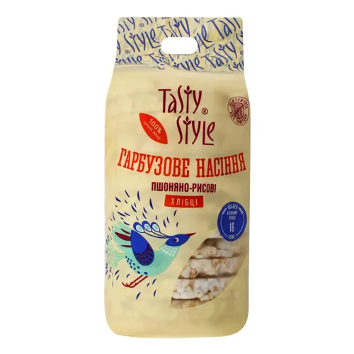 Хлібці пшоняно-рисові з гарбузовим насінням Tasty Style м/у 100г