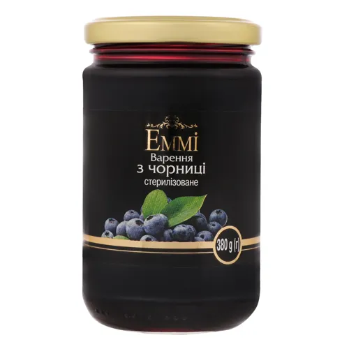 Варення з чорниці Еммі с/б 380г
