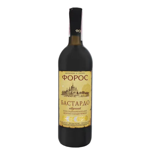 Вино 0.75л 16% червоне солодке Бастардо південний Форос пл