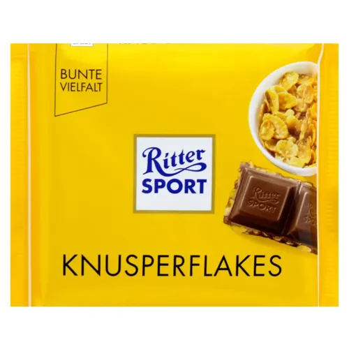 Шоколад Ritter Sport з кукурудзяними пластівцями 100г