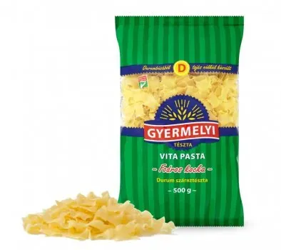 Макарони Дурум Gyermelyi Vita Pasta Великий гофрований квадрат 500г