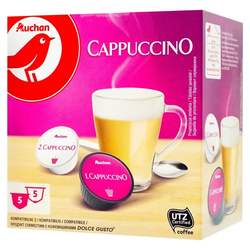 Кава Auchan Капучино в капсулах 10шт*11г