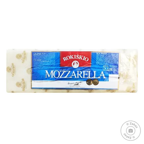 Сир Rokiskio Моцарелла для піци ваговий 45%