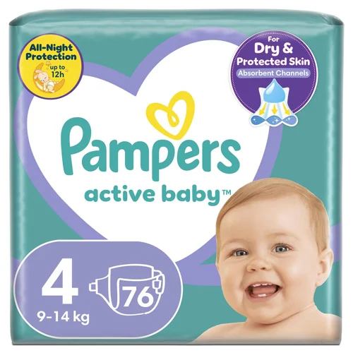 Підгузки Pampers Active Baby Maxi 4 9-14кг 76шт