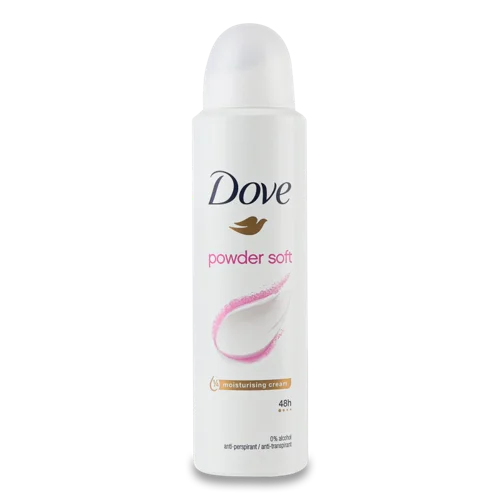 Антиперспірант Аерозоль Powder Soft Dove, Вищий Ґатунок, 150мл