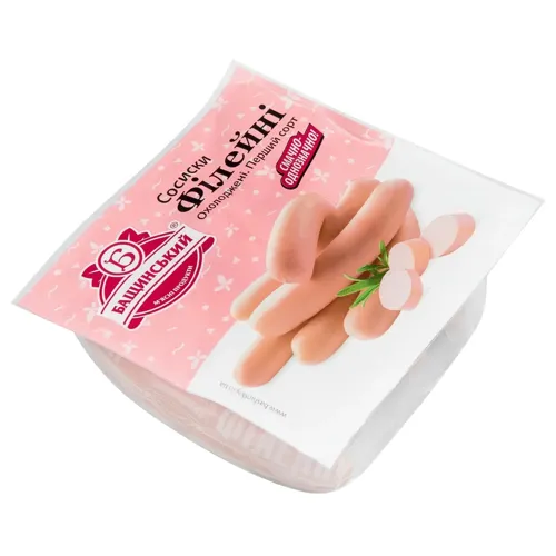 Сосиски Бащинський Філейні охолоджені 1/г 420г