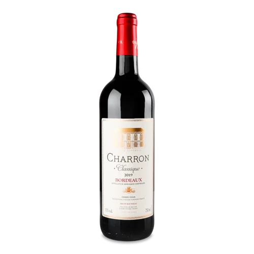 Вино Червоне Сухе Charron Classique Bordeaux AOP, 0.75л