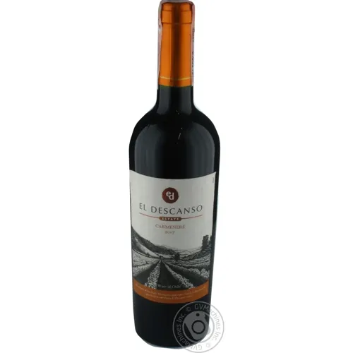 Вино El Descanso Carmenere червоне сухе 13,5% 0,75л