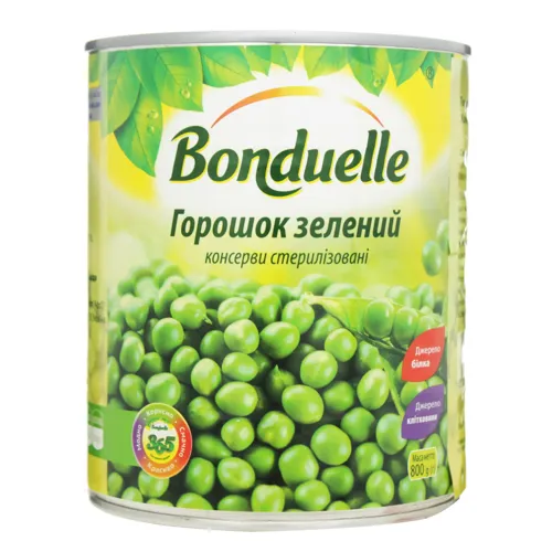 Горошок зелений Bonduelle з/б 800г