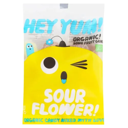 Цукерки Hey Yum! Sour Flower жувальні фруктові органічні 50г