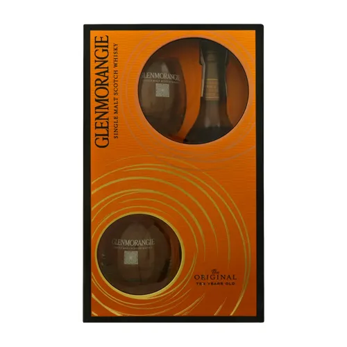 Набір Glenmorangie Віскі The Original 40% 0.7л + 2 стакана 1шт