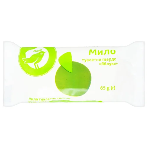 Мило тверде Auchan яблуко 65г