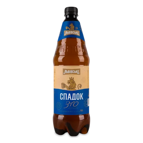 Пиво Світле Пастеризоване Спадок Львівське П/пл 900мл 5%