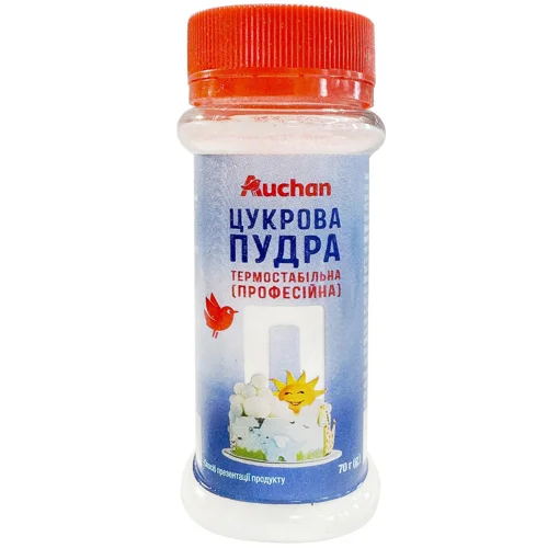 Пудра цукрова Auchan термостабільна 70г