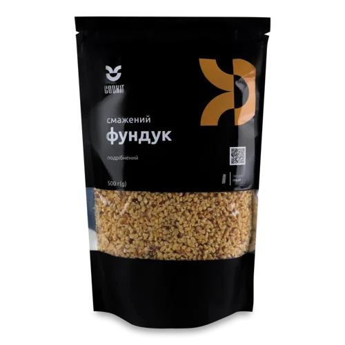 Фундук Смажений Подрібнений, в/ґ, 500г