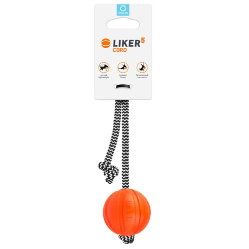 Іграшка для собак Liker Cord 5 М'яч зі шнурком 5см / 30см
