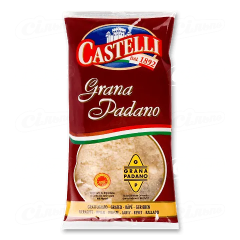Сир Castelli Grana Padano твердий тертий 32% 100г
