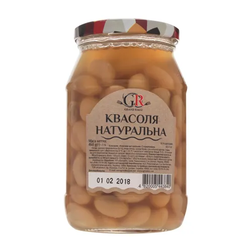 Квасоля натуральна Grand Ragu з залізній банці 460г