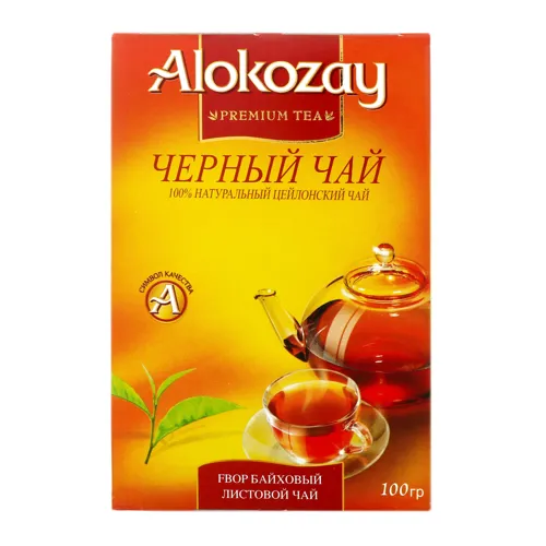 Чай чорний середньолистовий Alokozay к/у 100г