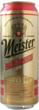 Упаковка пива Meister Rusinis світле фільтроване 5.2% 0.5л x 24 шт.