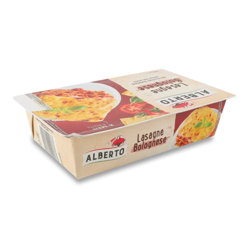 Лазанья швидкозаморожена з Яловичиною та Свининою Bolognese Alberto к/у, 400г