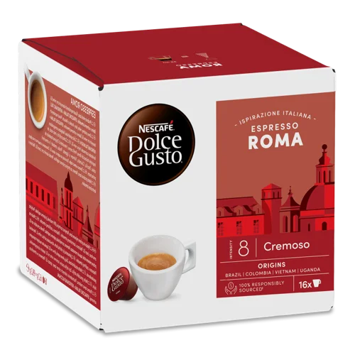 Кава Смажена Мелена Espresso Roma Dolce Gusto, в/ґ, к/у 16х6.2г