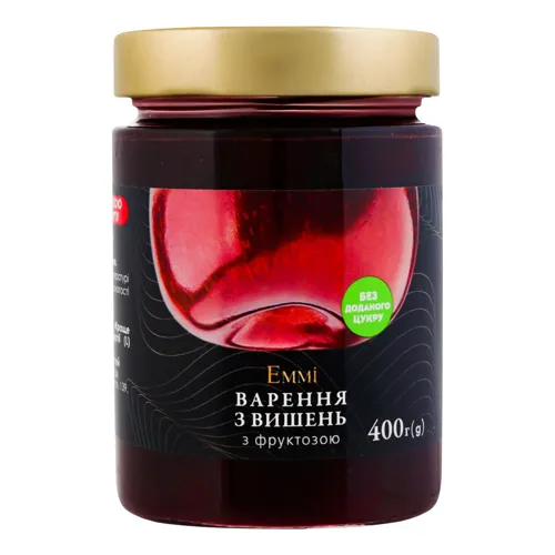 Варення з вишень з фруктозою Еммі 400г