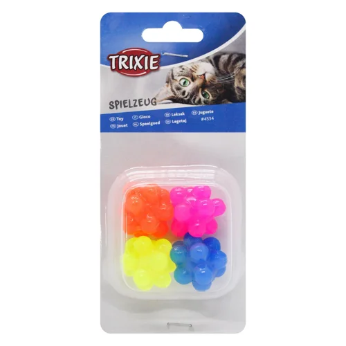 Іграшка для котів Trixie М'ячики з виступами 4шт 3,5см