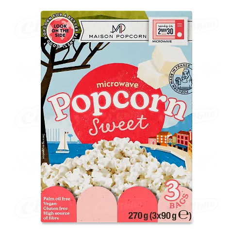 Попкорн Nataїs солодкий, 270г