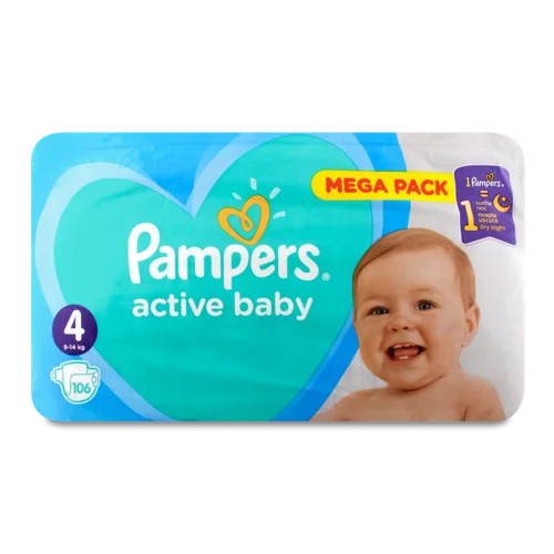 Підгузки Pampers Active Baby Maxi, 9-14 кг, в/ґ, 48 шт.