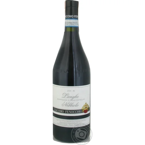 Вино Giacomo Fenocchio Langhe Nebbiolo червоне сухе 14% 0,75л