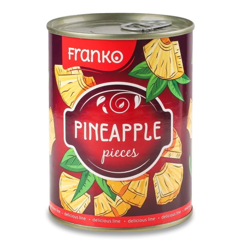 Шматочки Ананаса Franko В Сиропі, з/б, 400г