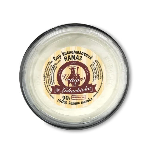 Крем-Сир Козиний Пастеризований ТМ "Virtuoso by Lukachivka" 18% Жирності