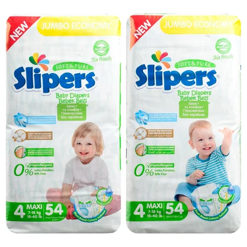 Підгузки Slipers J-204 4 Maxi Jumbo 7-18кг 54шт