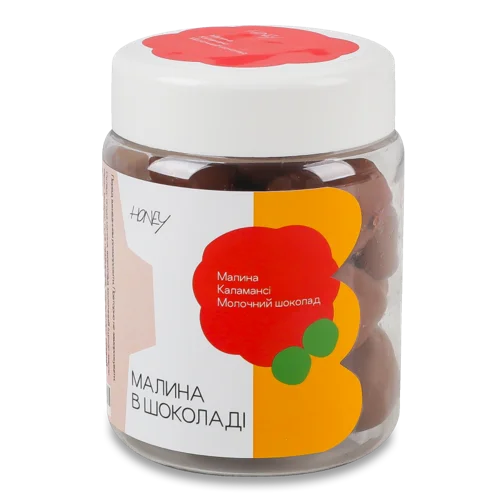 Малина в шоколаді, Каламансі, Молочний шоколад, Honey, напівкопчене, п/б 130г