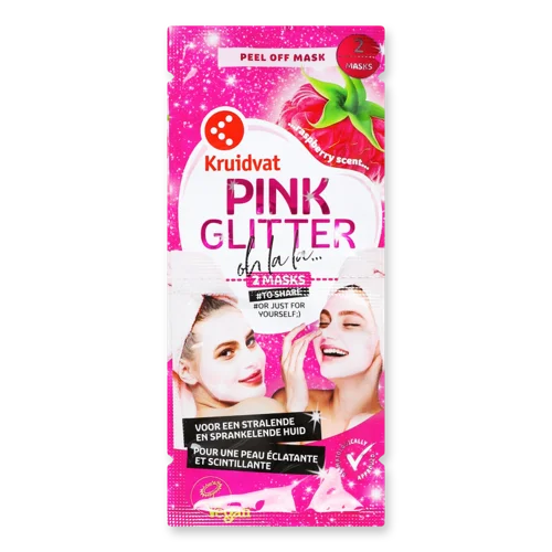 Маска-плівка для обличчя Pink Glitter Kruidvat 2х8мл