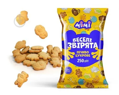 Печиво цукрове Мі-Мі "Веселі звірята"