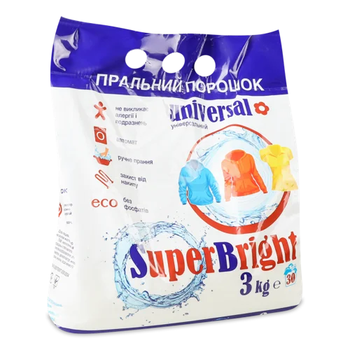Порошок Стиральний SuperBright Універсальний, в/к, 1 кг