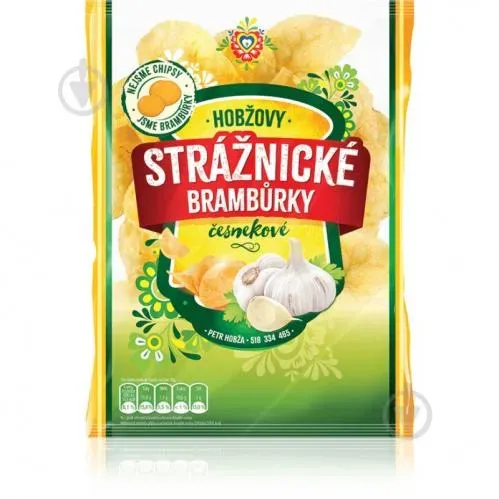Чіпси картопляні з часником 60г ТМ Straznicke