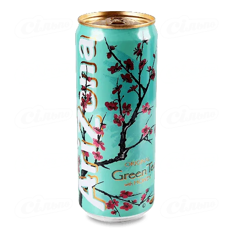 Чай холодний Arizona зелений з медом у скляній банці, 0,33л