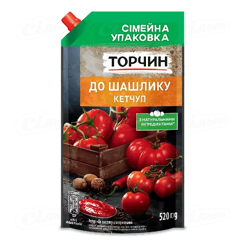 Кетчуп пастеризований До шашлику Торчин д/п 540г