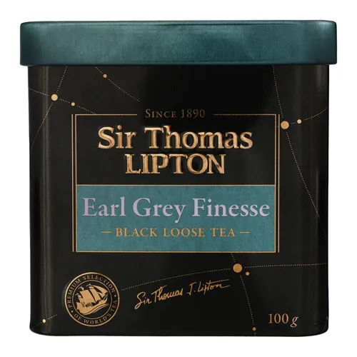 Чай чорний байховий листовий ароматизований Earl Grey Finesse Sir Thomas Lipton з/б 100г