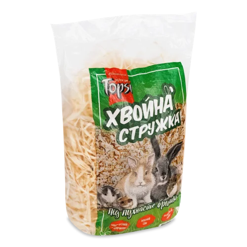 Стружка Хвойних Дерев Вищого Ґатунку, 650г Топсі
