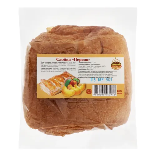 Слойка Персик Добрий м/у 130г