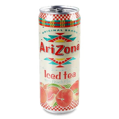 Холодний чай Arizona Iced Tea з персиковим смаком, 0,33л