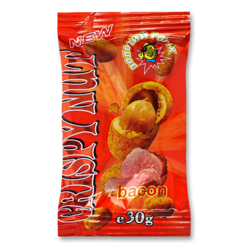 Арахіс В Хрумкій Оболонці Зі Смаком Бекону, в/ґ, 30г