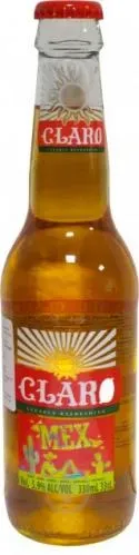 Пиво світле Claro 0.33л Mexico скло