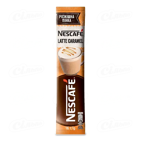 Напій кавовий «Nescafe Latte Caramel» розчинний, 16г